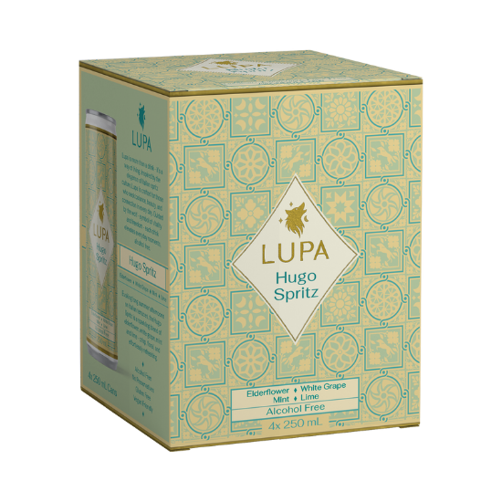 Picture of Lupa Hugo Spritz Alcohol Free Cans 4x250ml