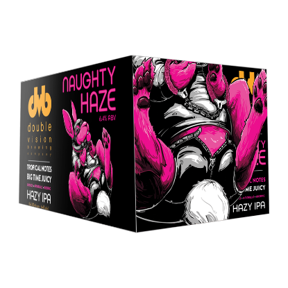 Picture of Double Vision Naughty Haze Hazy IPA Cans 6x300ml