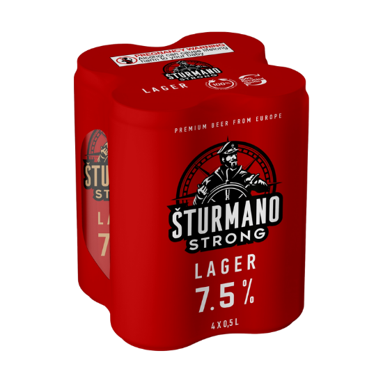 Picture of Sturmano Strong Lager 7.5% Cans 4x500ml