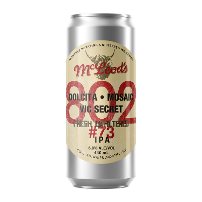 Picture of McLeod's 802 Fresh Unfiltered #73 IPA Can 440ml