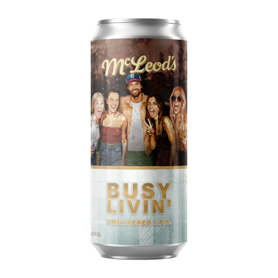 Picture of McLeod's Busy Livin' Unfiltered IPA Can 440ml