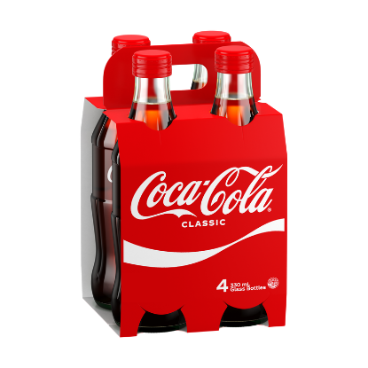 Picture of Coca-Cola Classic Glass Bottles 4x330ml