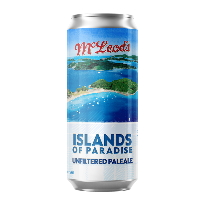 Picture of McLeod's Islands of Paradise Unfiltered Pale Ale Can 440ml
