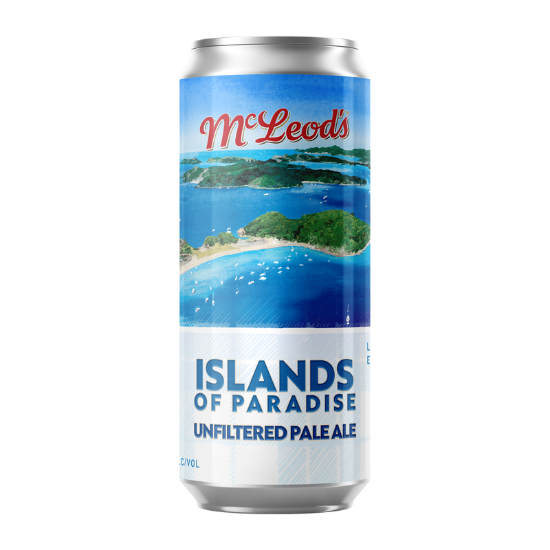 Picture of McLeod's Islands of Paradise Unfiltered Pale Ale Can 440ml