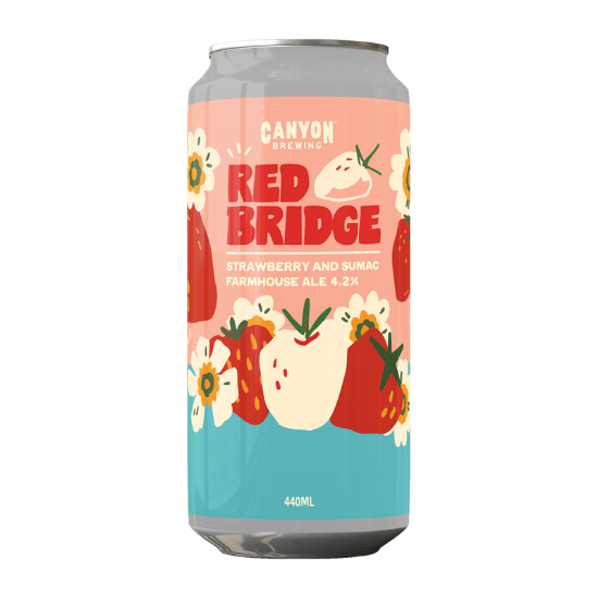 Picture of Canyon Brewing Red Bridge Strawberry & Sumac Ale Can 440ml