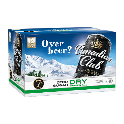 Picture of Canadian Club Zero Sugar Dry 7% Cans 12x250ml