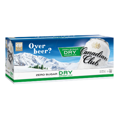 Picture of Canadian Club Zero Sugar Dry 4.8% Cans 10x330ml
