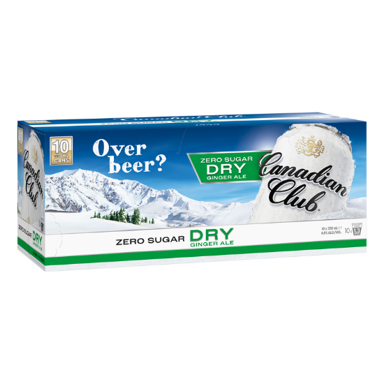 Picture of Canadian Club Zero Sugar Dry 4.8% Cans 10x330ml