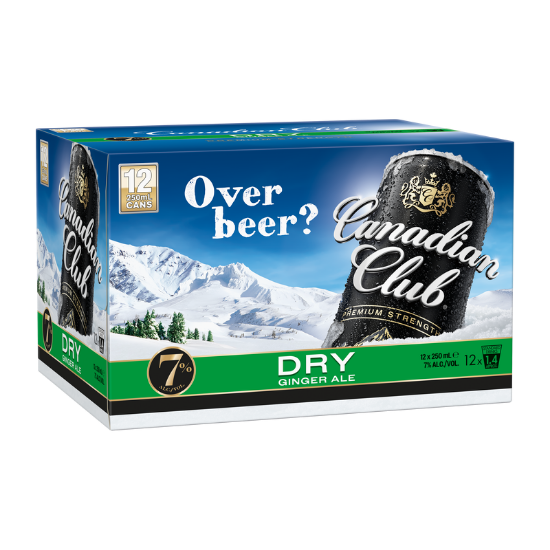 Picture of Canadian Club & Dry Premium 7% Cans 12x250ml
