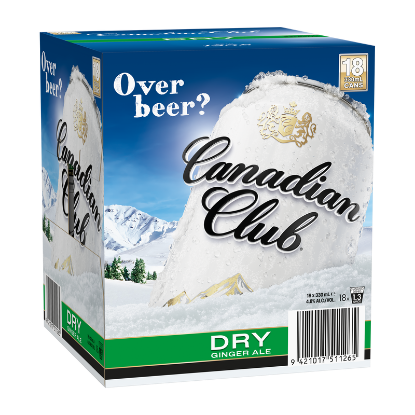Picture of Canadian Club & Dry 4.8% Cans 18x330ml