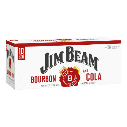 Picture of Jim Beam & Cola 4.8% Cans 10x330ml