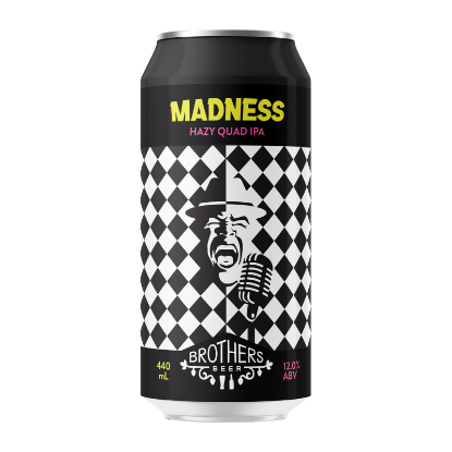 Picture of Brothers Beer Madness Hazy Quad IPA Can 440ml