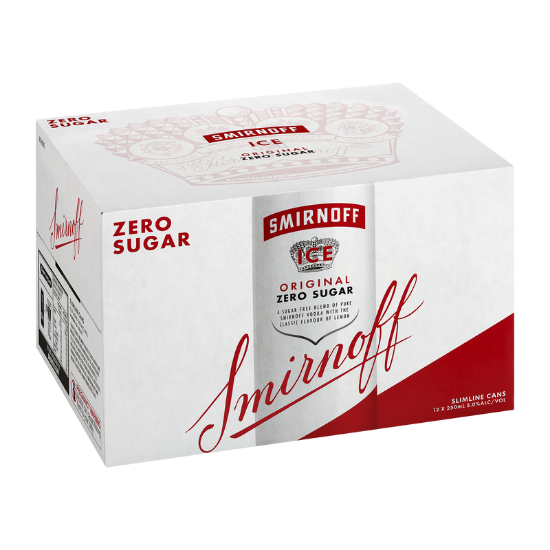 Picture of Smirnoff Ice Original Zero Sugar 5% Cans 12x250ml