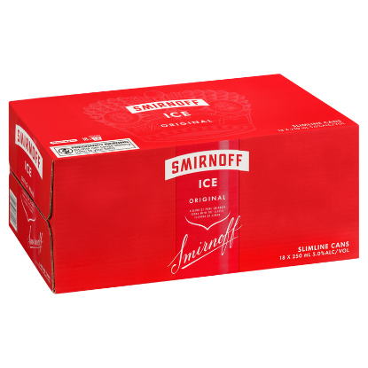 Picture of Smirnoff Ice Original 5% Cans 18x250ml