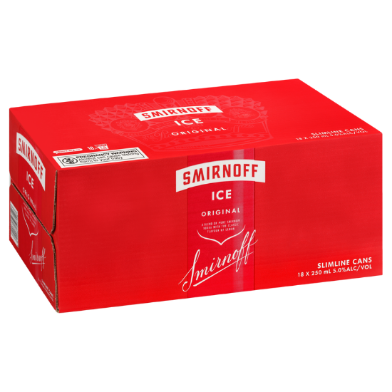 Picture of Smirnoff Ice Original 5% Cans 18x250ml