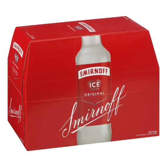 Picture of Smirnoff Ice Original 5% Bottles 10x300ml