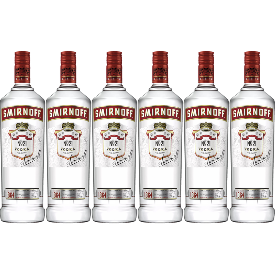 Picture of Smirnoff Red No.21 Vodka 6x1 Litre