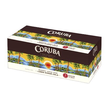 Picture of Coruba & Zero Sugar Cola 7% Cans 10x330ml