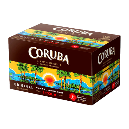 Picture of Coruba Dark Rum & Cola 7% Cans 12x250ml