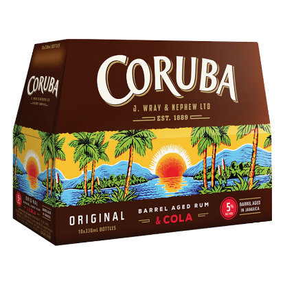 Picture of Coruba Original & Cola 5% Bottles 10x330ml