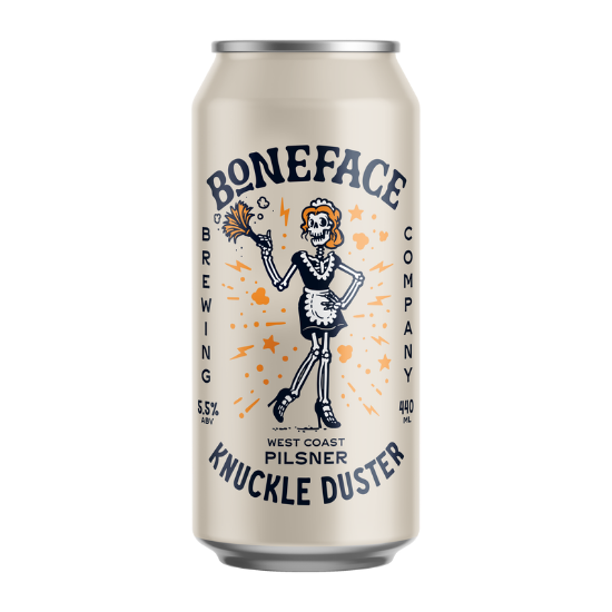 Picture of Boneface Knuckle Duster West Coast Pilsner Can 440ml