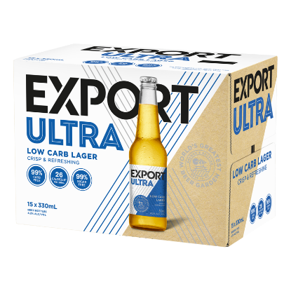 Picture of Export Ultra Low Carb Lager Bottles 15x330ml