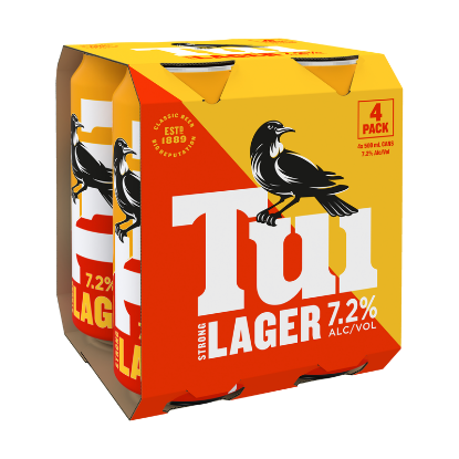Picture of Tui Strong Lager 7.2% Cans 4x500ml