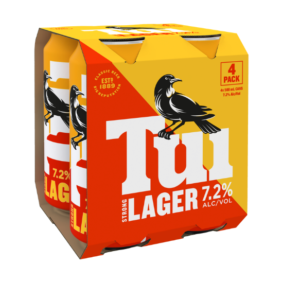 Picture of Tui Strong Lager 7.2% Cans 4x500ml