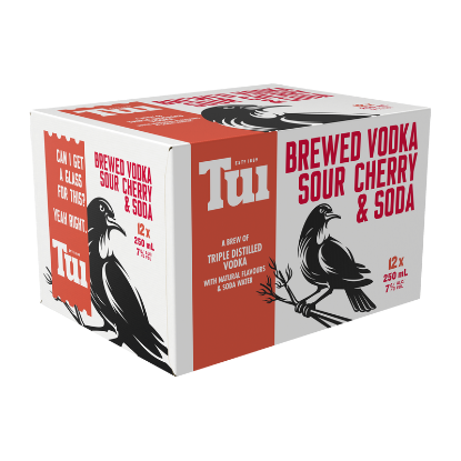 Picture of Tui Vodka Sour Cherry & Soda 7% Cans 12x250ml