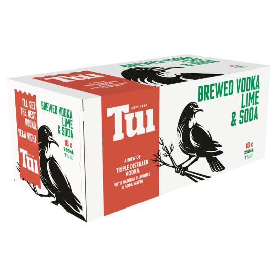 Picture of Tui Vodka Lime & Soda 7% Cans 18x250ml