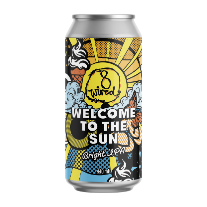 Picture of 8 Wired Welcome to the Sun Bright IPA Can 440ml