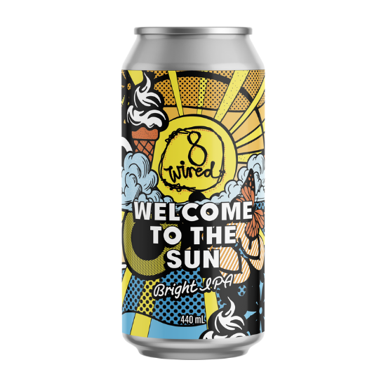 Picture of 8 Wired Welcome to the Sun Bright IPA Can 440ml