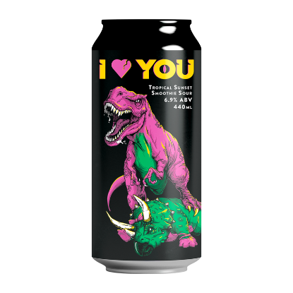 Picture of Double Vision I Love You Tropical Sunset Smoothie Sour Can 440ml