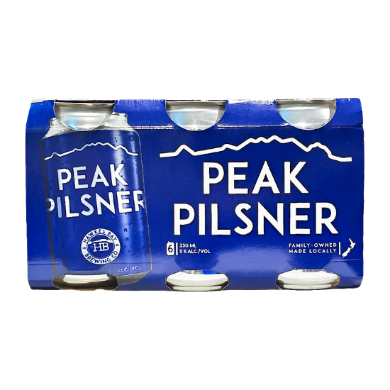 Picture of Hawke's Bay Brewing Co. Peak Pilsner Cans 6x330ml