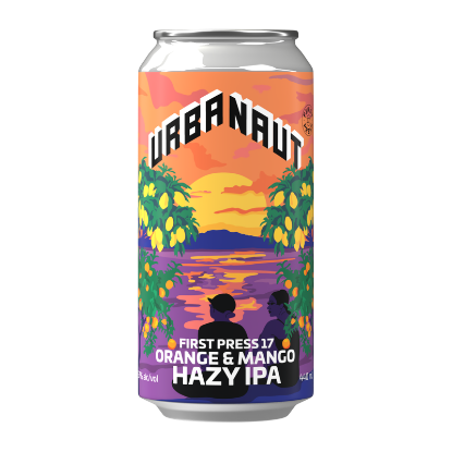 Picture of Urbanaut First Press 17 Orange & Mango Hazy IPA Can 440ml