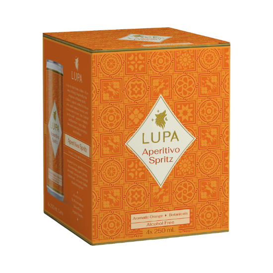 Picture of Lupa Aperitivo Spritz Alcohol Free Cans 4x250ml