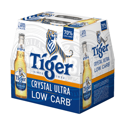 Picture of Tiger Crystal Ultra Low Carb Bottles 12x330ml