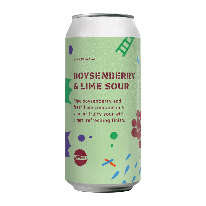Picture of Sawmill Boysenberry & Lime Sour Can 440ml