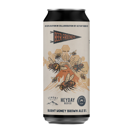 Picture of Heyday Beer Co. x Shining Peak Burnt Honey Brown Ale Can 440ml