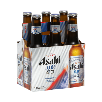 Picture of Asahi Super Dry 0.0% Alcohol Free Bottles 6x330ml