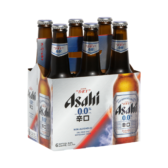 Picture of Asahi Super Dry 0.0% Alcohol Free Bottles 6x330ml