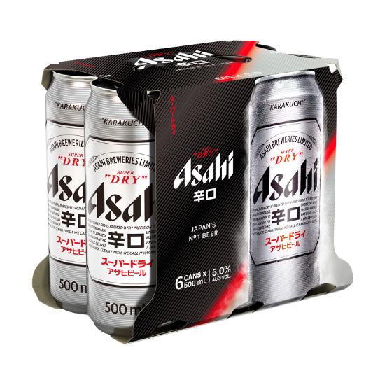 Picture of Asahi Super Dry Cans 6x500ml