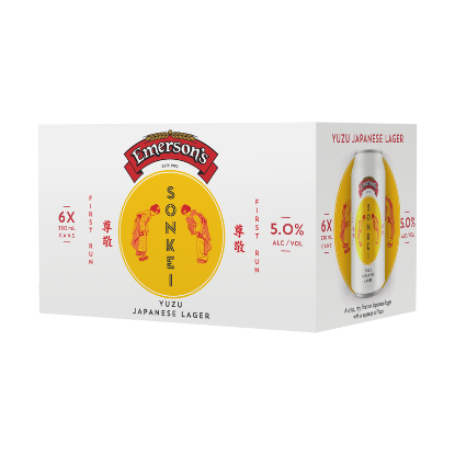 Picture of Emerson's Sonkei Yuzu Japanese Lager Cans 6x330ml