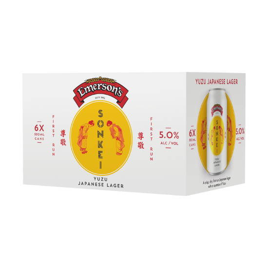 Picture of Emerson's Sonkei Yuzu Japanese Lager Cans 6x330ml