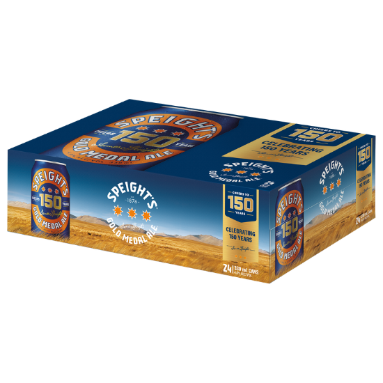 Picture of Speight's Cheers to 150 Years Gold Medal Ale Cans 24x330ml