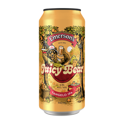 Picture of Emerson's Juicy Bear Tangelo IPA Can 440ml