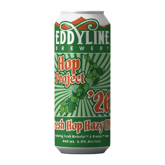 Picture of Eddyline Hop Project 26 Fresh Hop Hazy IPA Can 440ml