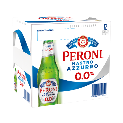 Picture of Peroni Nastro Azzurro 0.0% Bottles 12x330ml