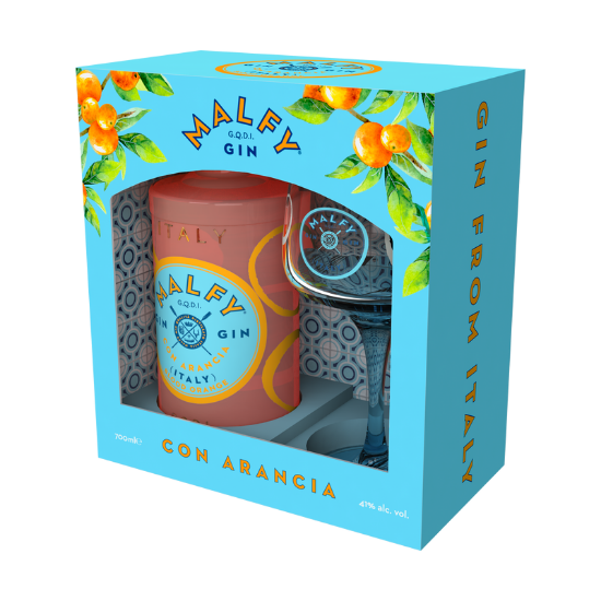 Picture of Malfy Con Arancia Gin & Copa Glass Gift Pack 700ml