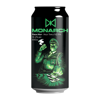 Picture of Double Vision Monarch Fresh Hop Hazy Triple NZ IPA Can 440ml